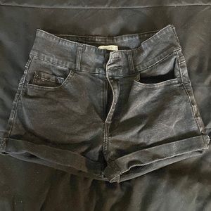 Black High Waist Shorts